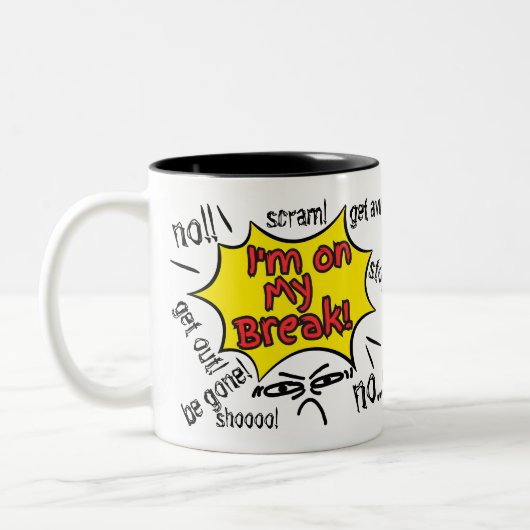 Tasse 2 Couleurs Pause café (Gauche)