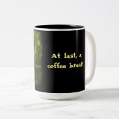 Tasse 2 Couleurs Pause café abeille très occupée (Devant droit)