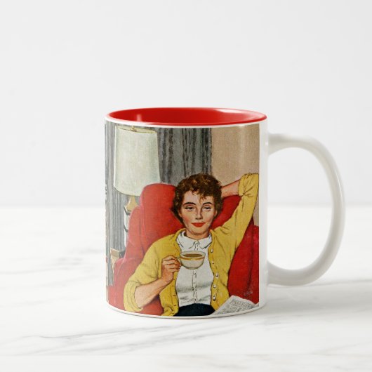 Tasse 2 Couleurs Pause-café de matin (Droit)