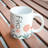 Tasse 2 Couleurs Pause café Fika Flowers