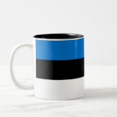 Tasse 2 Couleurs Pavillon Estonie (Gauche)