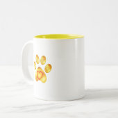 Tasse 2 Couleurs Paw or mignonne (Devant gauche)