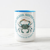 Tasse 2 Couleurs Pawleys Island (blue crab) (Centre)