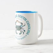 Tasse 2 Couleurs Pawleys Island (blue crab) (Devant droit)