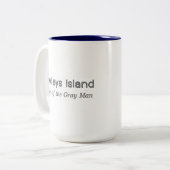 Tasse 2 Couleurs Pawleys Island Grey Man (Devant gauche)