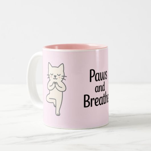 Tasse 2 Couleurs Paws and Breathe (Devant gauche)