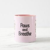 Tasse 2 Couleurs Paws and Breathe (Centre)