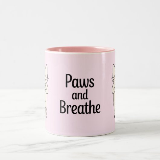 Tasse 2 Couleurs Paws and Breathe (Centre)