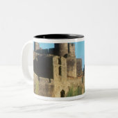 Tasse 2 Couleurs Pays de Galles - Château de Caerphilly, avec vue s (Devant gauche)