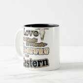 Tasse 2 Couleurs Pays occidental (Devant gauche)