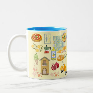 Tasse 2 Couleurs Pays Vie Italie