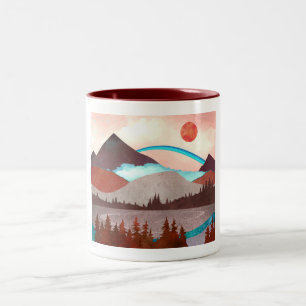 Tasse 2 Couleurs Paysage Blue Rainbow