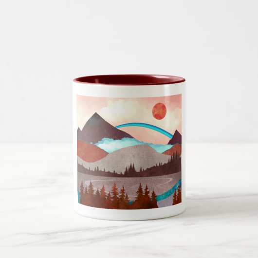 Tasse 2 Couleurs Paysage Blue Rainbow (Centre)