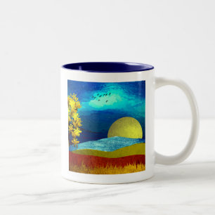 Tasse 2 Couleurs Paysage Céleste Liquide