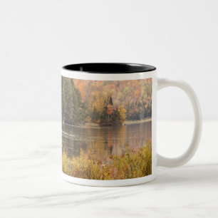 Tasse 2 Couleurs Paysage d'automne avec lac, Vermont, États-Unis 3