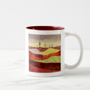 Tasse 2 Couleurs Paysage de cactus du désert