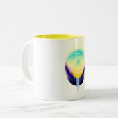 Tasse 2 Couleurs Paysage de cascade (Devant gauche)