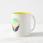 Tasse 2 Couleurs Paysage de cascade (Devant droit)