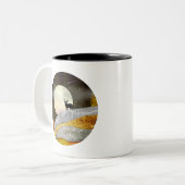Tasse 2 Couleurs Paysage de Deer Moon (Devant gauche)
