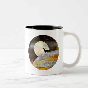 Tasse 2 Couleurs Paysage de Deer Moon