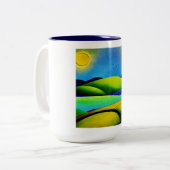 Tasse 2 Couleurs Paysage de Green Hills (Devant gauche)