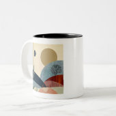 Tasse 2 Couleurs Paysage de Imaginaire Hills (Devant gauche)