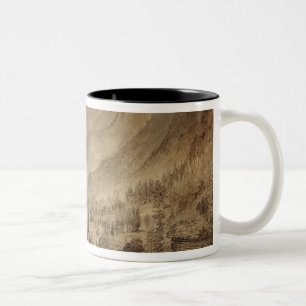 Tasse 2 Couleurs Paysage de montagne, Macugnaga, 1845 (stylo et