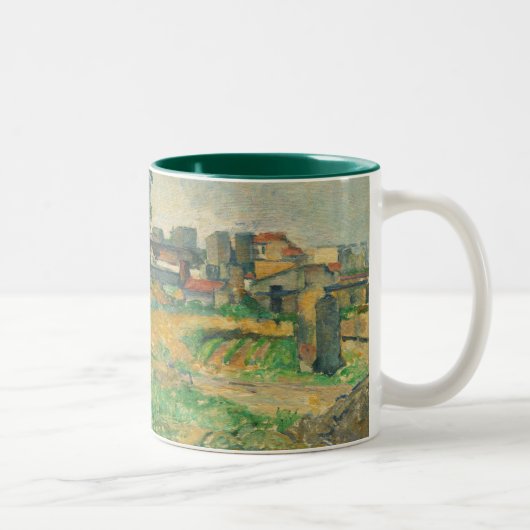 Tasse 2 Couleurs Paysage de Paul Cezanne | près de Paris, C. 1876 (Droit)