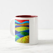 Tasse 2 Couleurs Paysage de Rainbow Imaginaire Hills (Devant gauche)