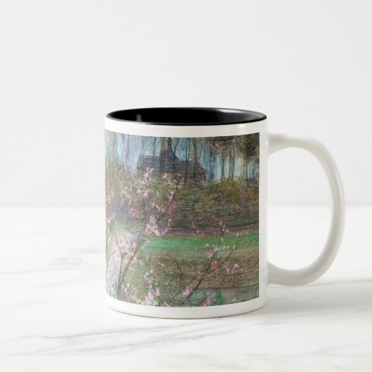 Tasse 2 Couleurs Paysage de ressort (Droit)