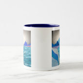 Tasse 2 Couleurs Paysage de Sailboat Cove (Centre)