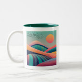 Tasse 2 Couleurs Paysage des collines du Kaleidoscope (Gauche)