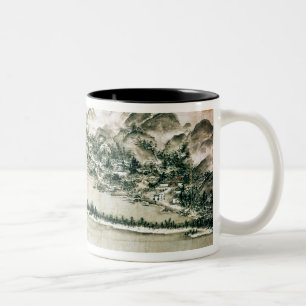 Tasse 2 Couleurs Paysage des montagnes et d'une rivière