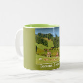 Tasse 2 Couleurs Paysage d'été en Suisse (Devant gauche)