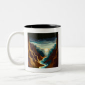 Tasse 2 Couleurs Paysage du Canyon Sunset (Gauche)