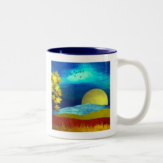 Tasse 2 Couleurs Paysage du ciel liquide (Droit)