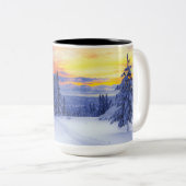 Tasse 2 Couleurs Paysage hivernal (Devant droit)