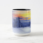 Tasse 2 Couleurs Paysage hivernal (Centre)