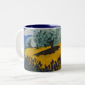 Tasse 2 Couleurs Paysage Provençal (Devant gauche)
