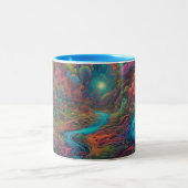 Tasse 2 Couleurs Paysage psychédélique (Centre)