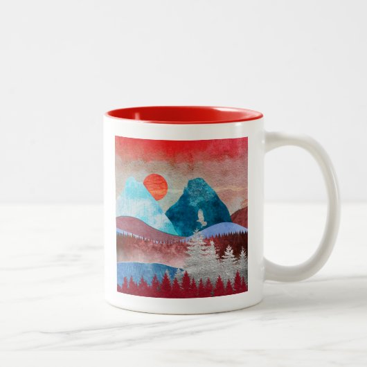 Tasse 2 Couleurs Paysage Silver Eagle (Droit)