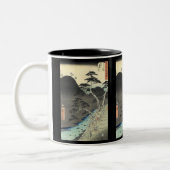 Tasse 2 Couleurs paysage traditionnel de montagne du Japon Ukiyo-e (Gauche)