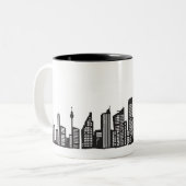 Tasse 2 Couleurs Paysage urbain (Devant gauche)