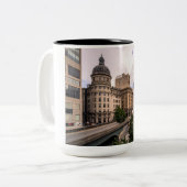 Tasse 2 Couleurs paysage urbain (Devant gauche)