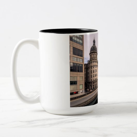 Tasse 2 Couleurs paysage urbain (Gauche)