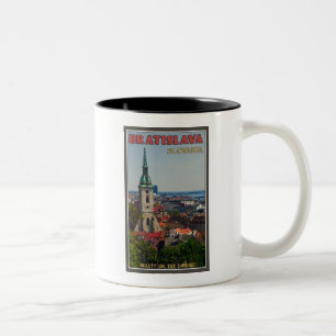 Tasse 2 Couleurs Paysage urbain de Bratislava