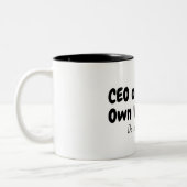 Tasse 2 Couleurs PDG Mug, sentiments introvertis. (Gauche)