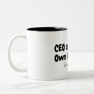 Tasse 2 Couleurs PDG Mug, sentiments introvertis.