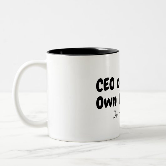 Tasse 2 Couleurs PDG Mug, sentiments introvertis. (Gauche)