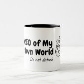 Tasse 2 Couleurs PDG Mug, sentiments introvertis. (Centre)